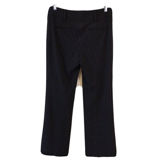 AB Studios Womens Pants Size 6 Black Pinstripe - Picture 2 of 9